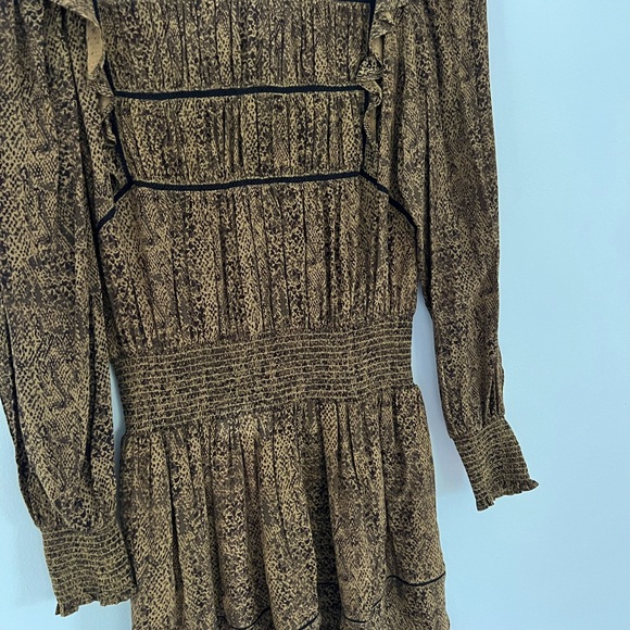 Brown Ruffle Dress - Picture 4 of 6